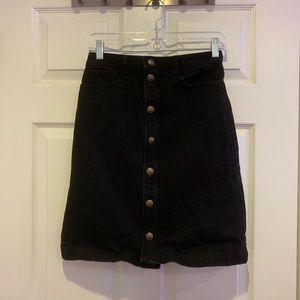 APC Black Denim Skirt